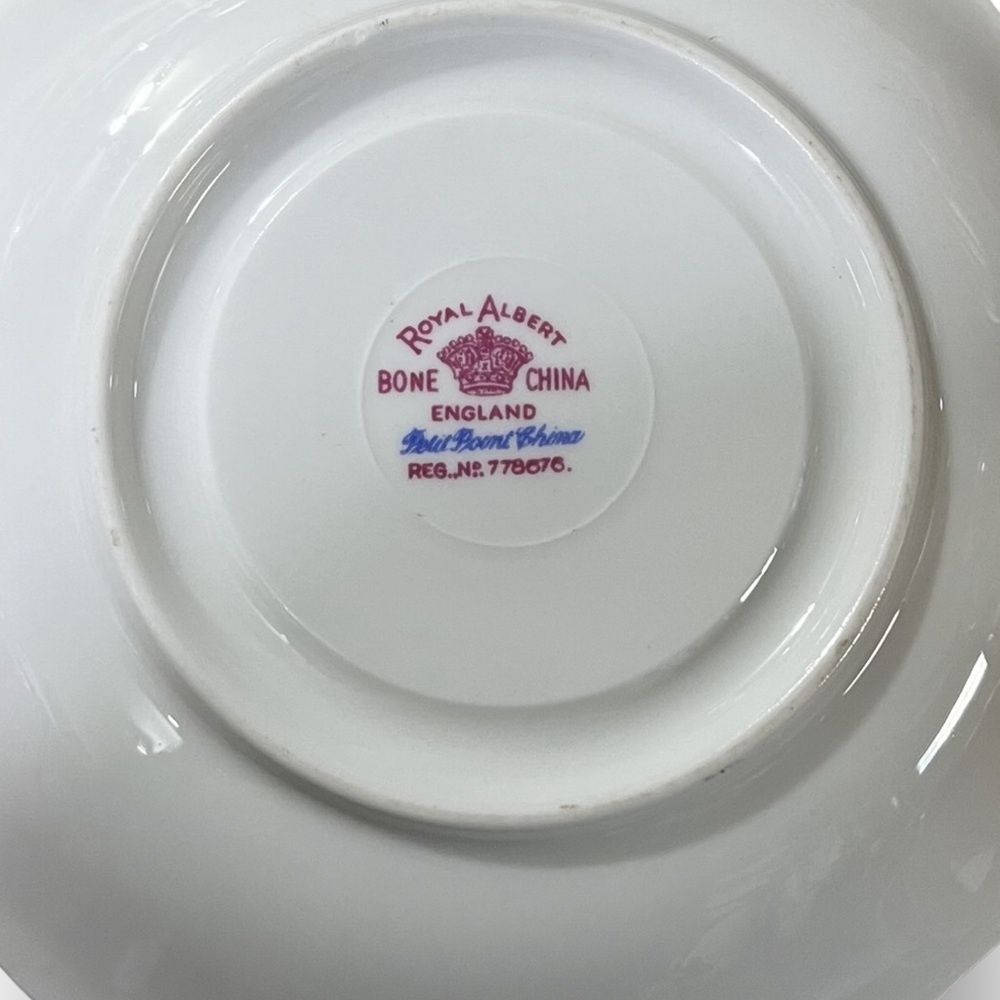 Royal Albert Bone China “Petit Point” Teacup and Saucer Set - Picture 8 of 8